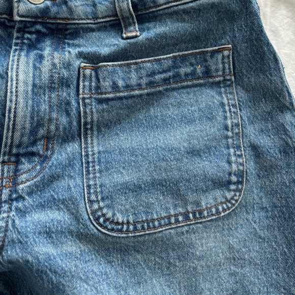 Madewell Petite Curvy Emmett Wide-Leg Jean Patch Pocket Edition - Picture 8 of 14